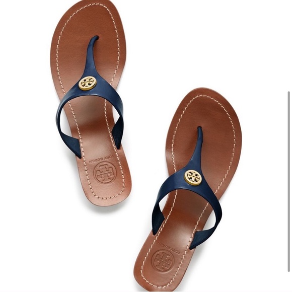 Tory Burch Shoes - Tory Burch Cameron Wedge Sandal in Navy